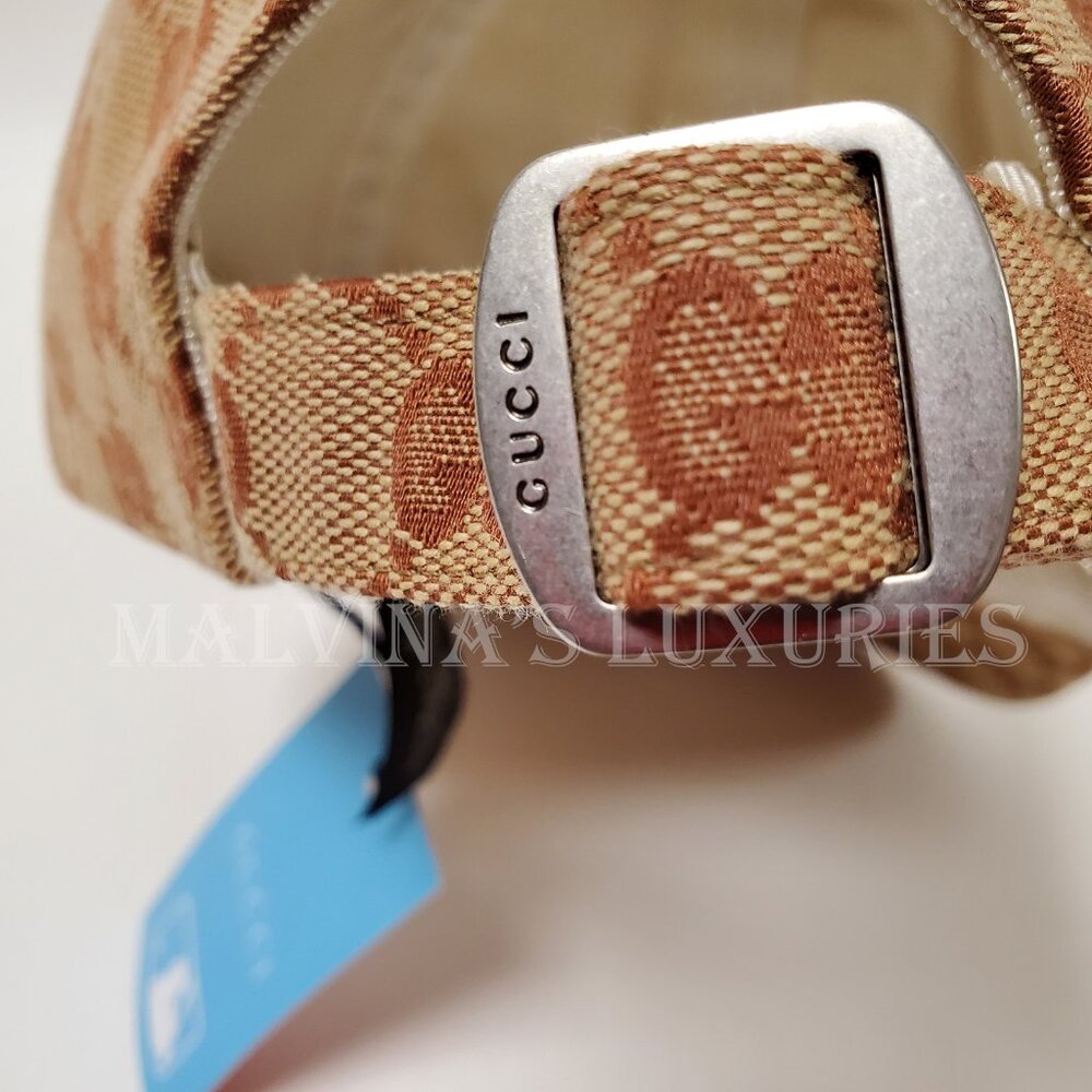 GUCCI BASEBALL CAP LA DODGERS GG SUPREME LOGO CANVAS PATCH HAT sz 57 - 61 - Picture 7 of 14